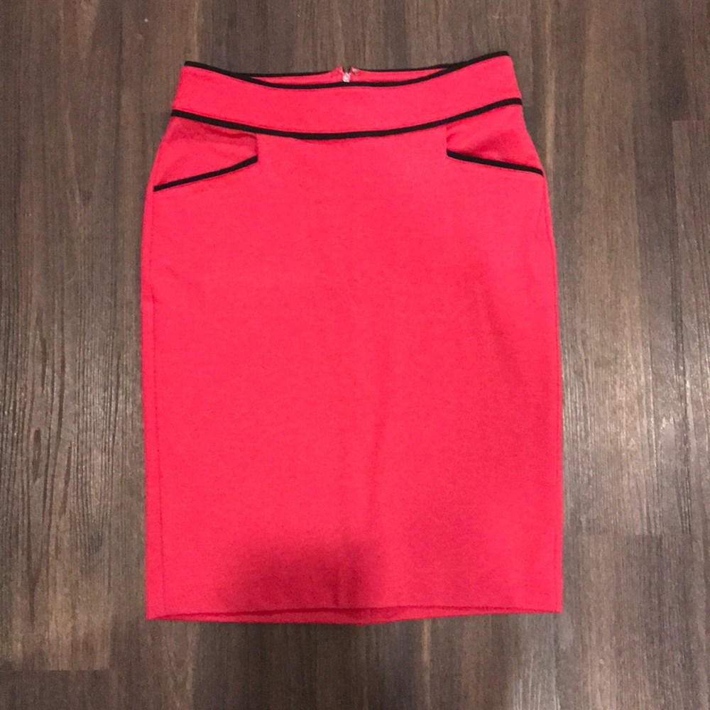 Banana Republic Berry red pencil skirt